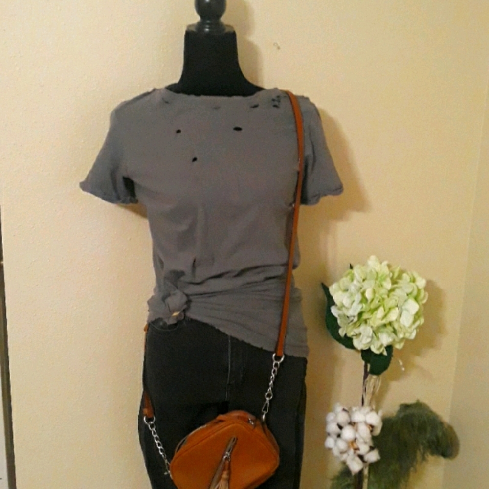 Hollister - Distressed Tshirt Dress